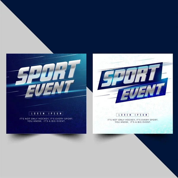 two option sport event poster or banner design