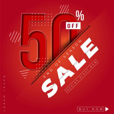 Sezon sonu satış başlığı veya başlığı veya başlık tanıtım ürünü veya hizmetleri, özel teklif indirimi indirimi satışı, kesme tarzı ve soyut arkaplan