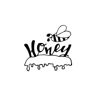 Bal sıçrama Arıcılık bal dükkanı veya fırın için arı petek poster tatlı damla damlama. Tatlılar veya kafeterya ve pastane kek için bal şurubu bırakarak vektör tasarımı