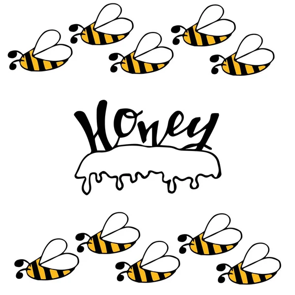 Bal sıçrama Arıcılık bal dükkanı veya fırın için arı petek poster tatlı damla damlama. Tatlılar veya kafeterya ve pastane kek için bal şurubu bırakarak vektör tasarımı