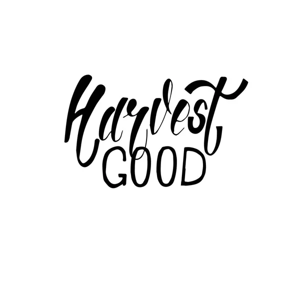 El güzel hasat yazarak sonbahar harfleri çizilmiş. Modern fırça kaligrafisi.