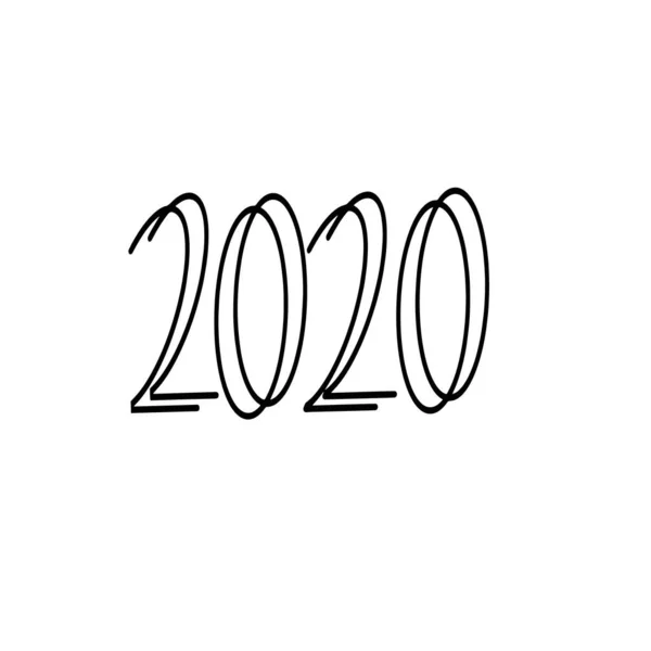 2020 logo metin tasarımı. 2020 iş günlüğünün kapağı. Broşür tasarım şablonu, kart, afiş.