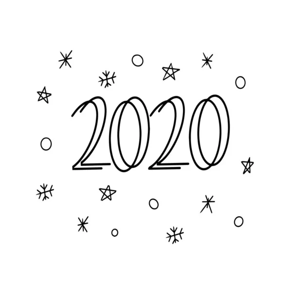 2020 logo metin tasarımı. 2020 iş günlüğünün kapağı. Broşür tasarım şablonu, kart, afiş.