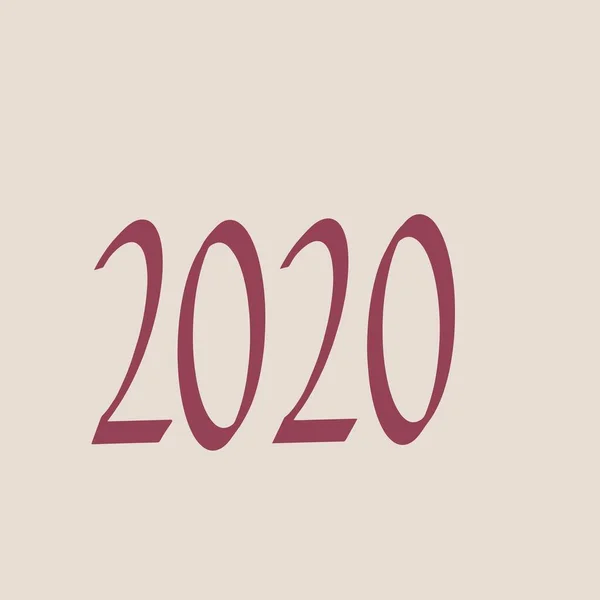 2020 logo metin tasarımı. 2020 iş günlüğünün kapağı. Broşür tasarım şablonu, kart, afiş.