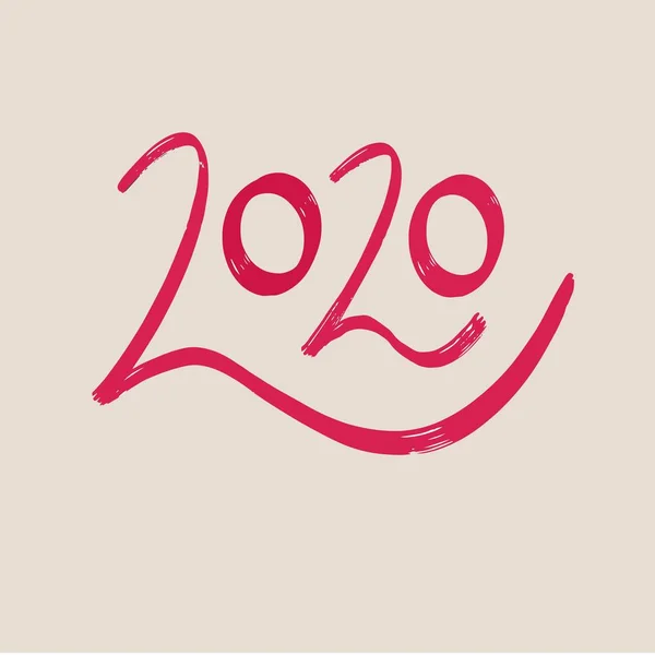 2020 logo metin tasarımı. 2020 iş günlüğünün kapağı. Broşür tasarım şablonu, kart, afiş.