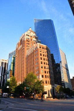 Deniz binası Vancouver bir görünüm . Bc Kanada