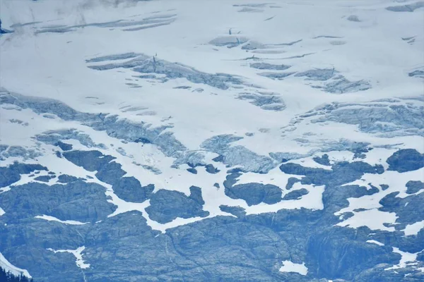 Blå Färg Glaciärkant Tantalus Ridge Cnada — Stockfoto