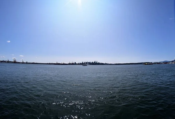 Pohled Rybí Oko Severního Pobřeží Vancouveru Severní Vancouver — Stock fotografie