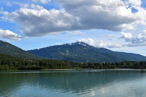 Una Vista Whistler Area Sciistica Summerbc Canada — Foto Stock