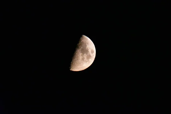 View Half Moon Sky — Stock Photo, Image