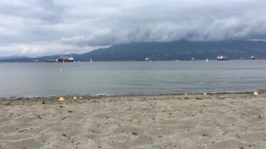 Jericho Beach.Vancouver Bc Kanada bir timelapse video