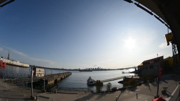 Video Time Lapse Della Costa Nord Vancouver Settentrionale Canada — Video Stock