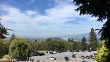 Burnaby Mt. Bc Kanada Vancouver.Time lapse film bir gün görünümü