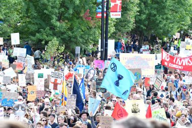 İklim Grevi. Vancouver Bc Kanada 27 Eylül 2019 Cuma 13:00 Belediye