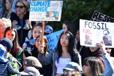 İklim Grevi. Vancouver Bc Kanada 27 Eylül 2019 Cuma 13:00 Belediye