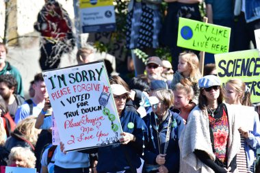 İklim Grevi. Vancouver Bc Kanada 27 Eylül 2019 Cuma 13:00 Belediye