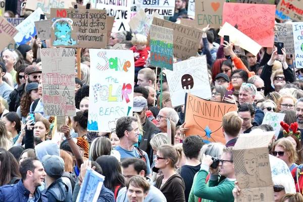 Sciopero Climatico Vancouver Canada Settembre 2019 Venerdì Dalle Municipio — Foto Stock