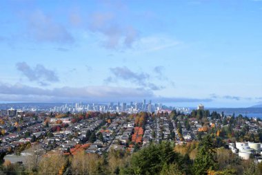 Vancouver 'da sonbahar renkleri. Bc Kanada