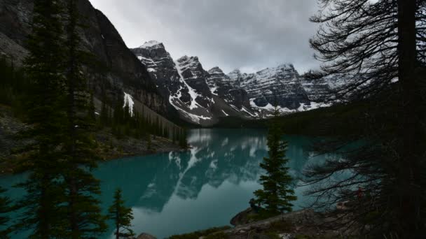 Film Timelapse Lac Moraine Parc National Banff Canada — Video