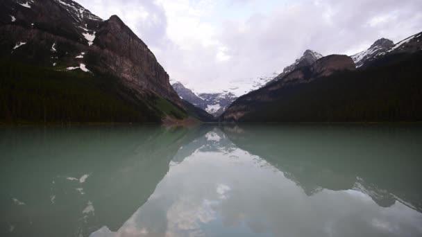 Filme Lago Louise Banff National Park Canadá — Vídeo de Stock