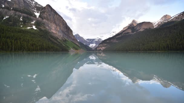 Een Timelapse Film Van Lake Louise Nationaal Park Banff Canada — Stockvideo