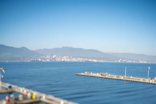 Bild Tom Sjöflygplansplint Tagen Med Tilt Shift Lins Vancouver Kanada — Stockfoto
