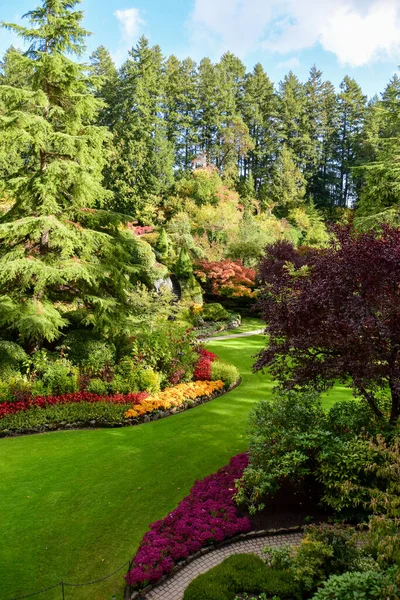 Una Imagen Jardín Bien Cuidado Victoria Canadá — Foto de Stock
