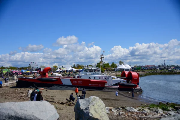 Aerodeslizador Expuesto Una Playa Durante Festival Kaioumaru Mayo 2017 Richmond — Foto de Stock