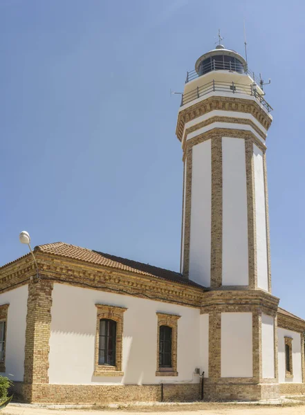 Urban Fyr Byggnad Mazagón Costa Luz Huelva Region Andalusien Spanien — Stockfoto