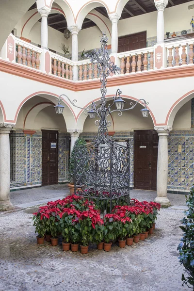 Almendralejo Španělsko Ledna 2018 Radnice Budova Bývalého Paláce Monsalud Almendralejo — Stock fotografie