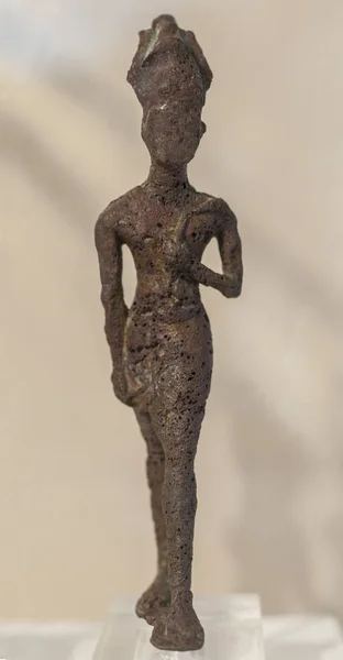 ウエルバ スペイン 2018 ウエルバ考古学博物館で暴力的な戦争の女神アナトの図 アンダルシア スペイン — ストック写真