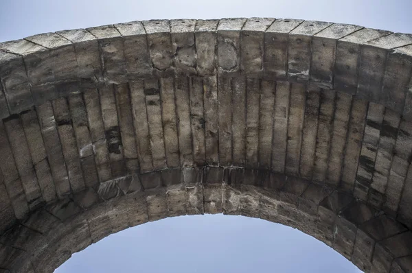 Intrados Arco Romano Trajano Porta Acesso Monumental Para Antiga Emerita — Fotografia de Stock