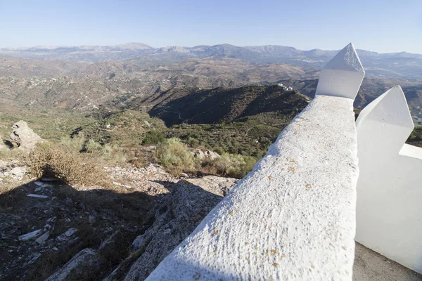Comares Cityscape White Village Hill Malaga Mountains Andalusia Spain Panoramic — Stock Photo, Image