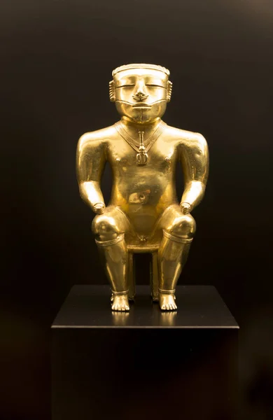 Madrid España Septiembre 2018 Gold Quimbayas Treasure Museo Las Américas — Foto de Stock
