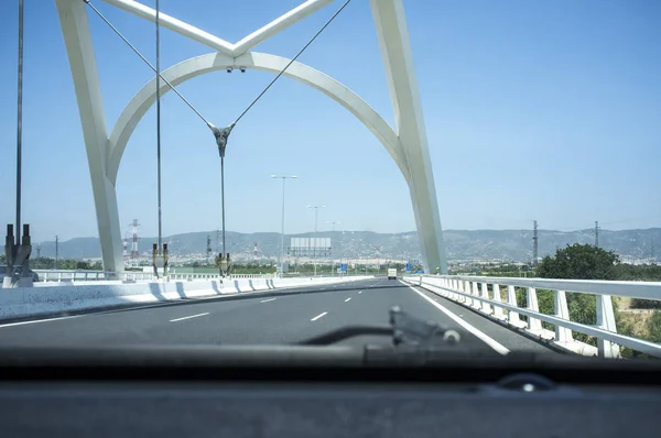 Cordoba Ισπανία Ιουλίου 2018 Οδήγηση Από Ibn Abbas Firnas Γέφυρα — Φωτογραφία Αρχείου