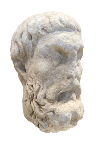 Malaga Hiszpania Września 2018 Głowica Epikura Starożytny Grecki Filozof Muzeum — Zdjęcie stockowe