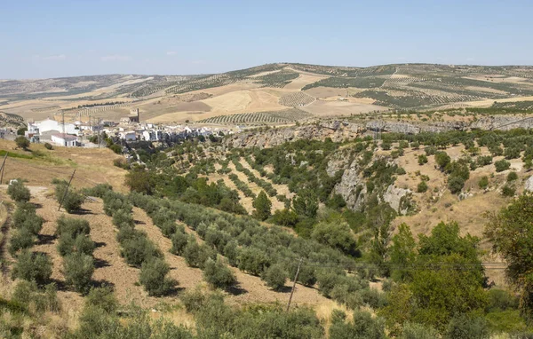 Blick Auf Alhama Granada Von Der A402 Granada Andalusien Spanien — Stockfoto