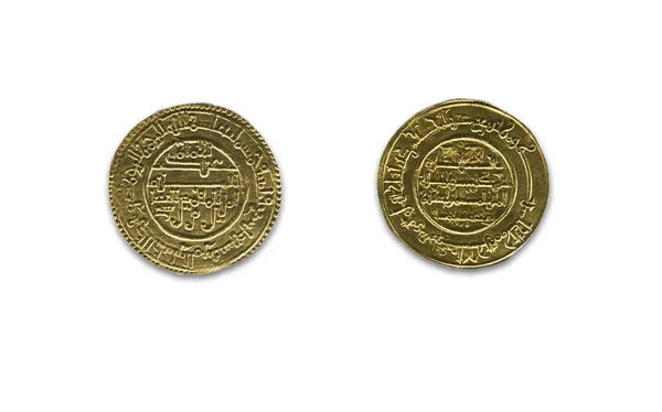 Cordoba Spain Dec 7Th 2018 Almoravid Period Gold Dinar 970 — Stock Photo, Image