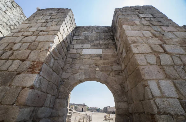 Ingresso Principale Alcazaba Merida Fortificazione Musulmana Del Secolo Badajoz Spagna — Foto Stock