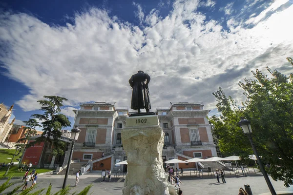 Madrid Hiszpania Września 2018 Goya Gate Elewacji Północnej Muzeum Prado — Zdjęcie stockowe