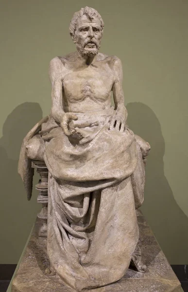 Cordoba Spanien 2018 Lucius Annaeus Seneca Skulptur Von Mateo Inurria — Stockfoto