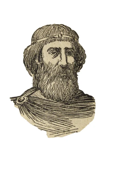 Badajoz, İspanya - 7 Ocak 2019: Vintage Wilfred Kıllı, beraberlik kitaptan Enciclopedia 1954 yılında Quebradillas Carles tarafından yayınlanan Autodidactica tasviri