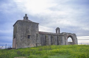 San Gregorio Hermitage kilisede Montijo sınırı, Badajoz, İspanya. Kırsal hedefte anahtar: Extremadura