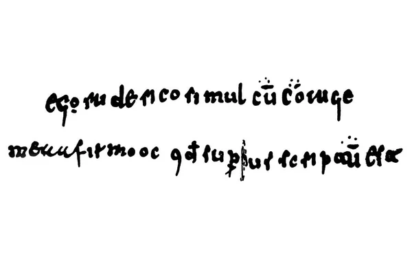 El Cid, Rodrigo Diaz de Vivar manuscript, 1098 — 스톡 사진