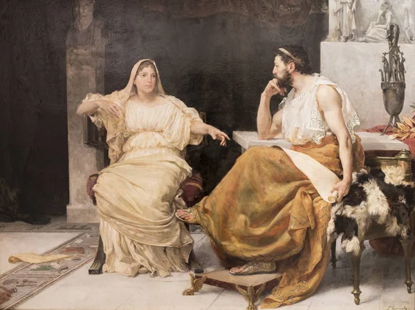 Aspasia y Pericles — Foto de Stock