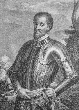 Hernando de Soto İspanyol fatih portresi.