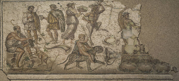 Bacchic Mosaic of The Gift of Wine