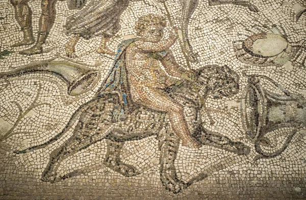 Bacchic Mosaic of The Gift of Wine — Stock Photo, Image