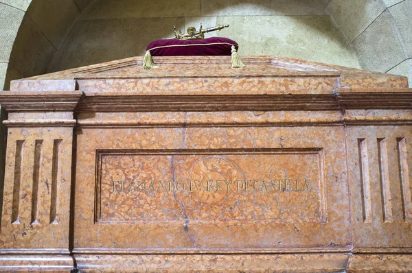 Ferdinand IV grav vid Royal Collegiate Church of Saint Hippoly — Stockfoto