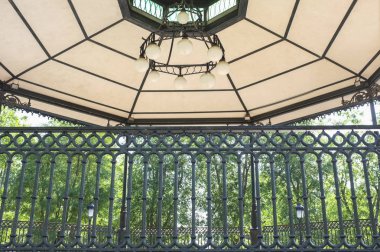Modernizm tarzı Park bandstand, Brunete, İspanya